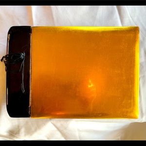 NWOT Black and gold lacquer photo album